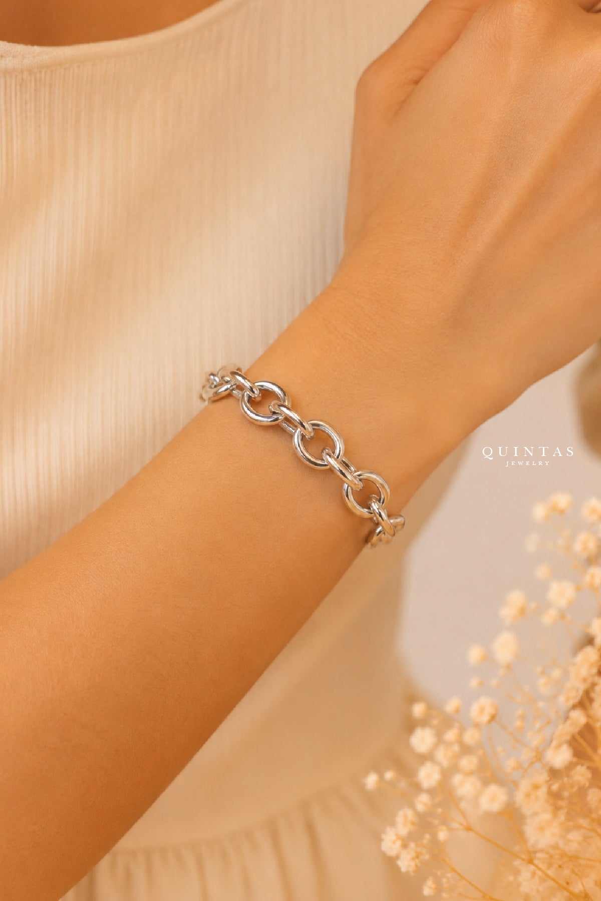 Silver Loop Bracelet
