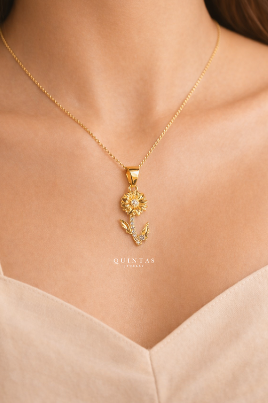 Andrea Sunflower Necklace