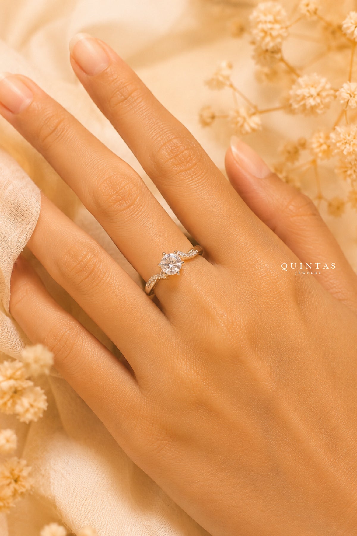 Lucia Promise Silver Ring (Adjustable)