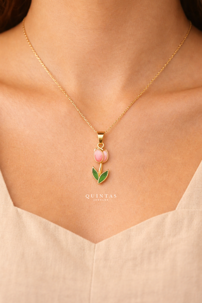 Blossoming Tulip Necklace