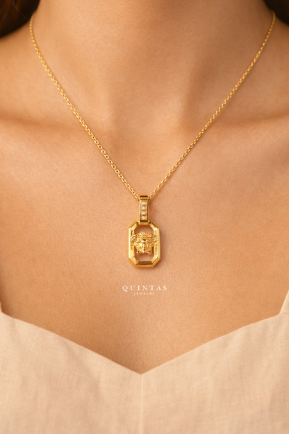 Luxe Medusa Charm Necklace