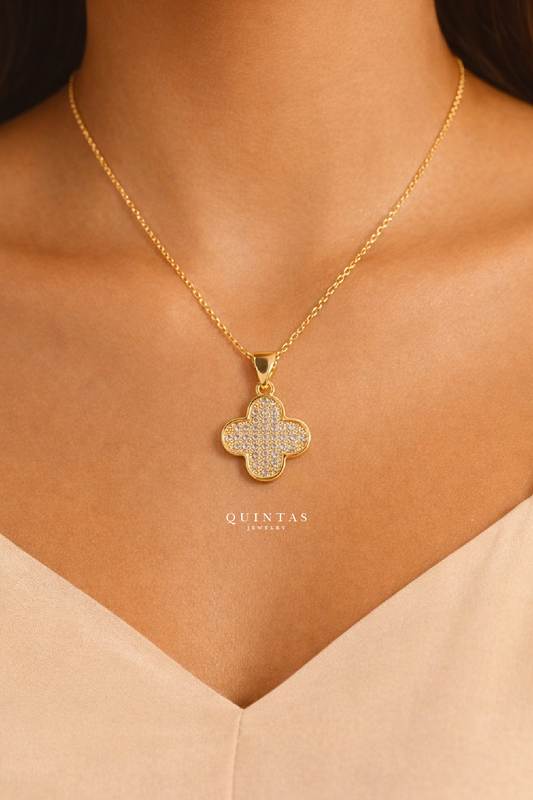 The Sparkling Four Leaf Clover Necklace