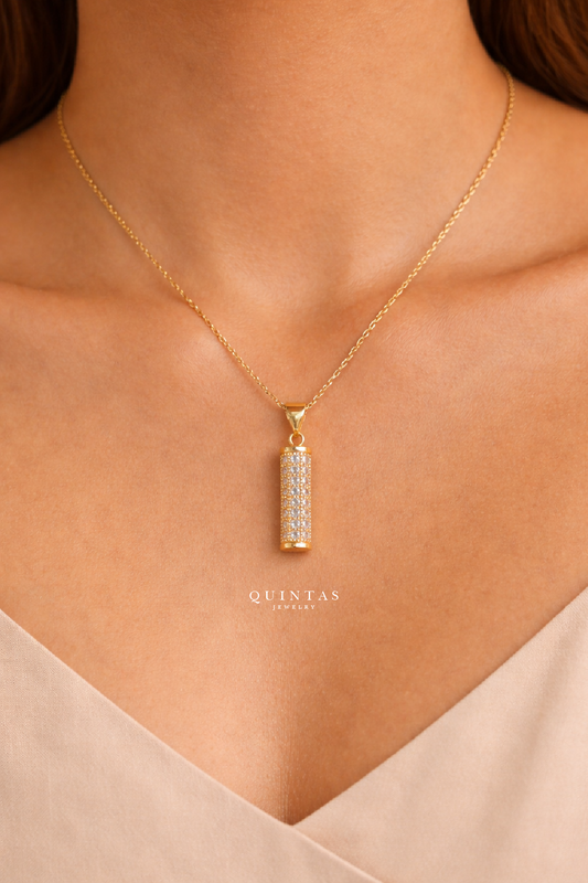 Rocco Gold Bar Necklace