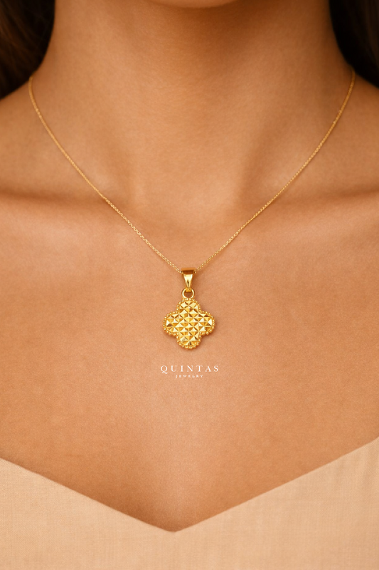 Sculpted Clover Necklace