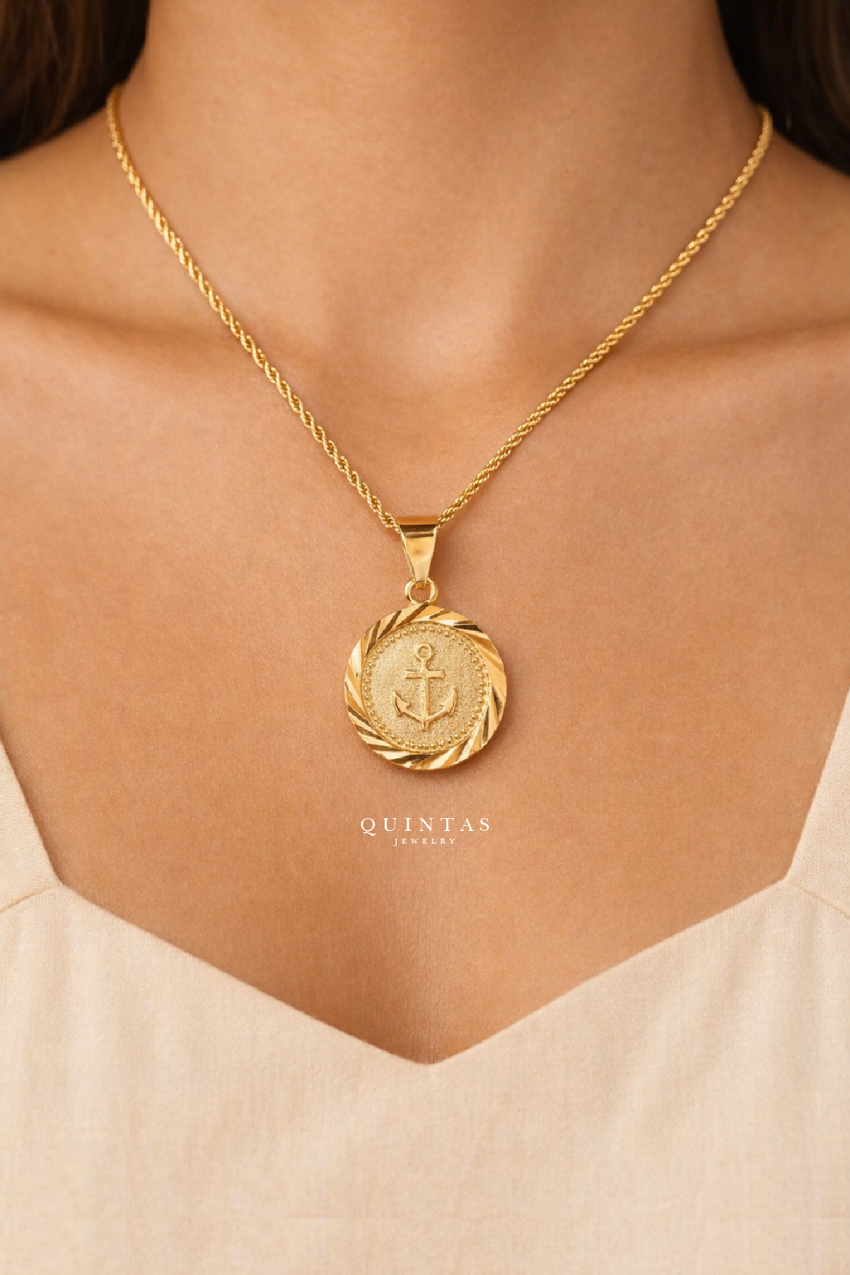 Anchor Valor Rope Necklace