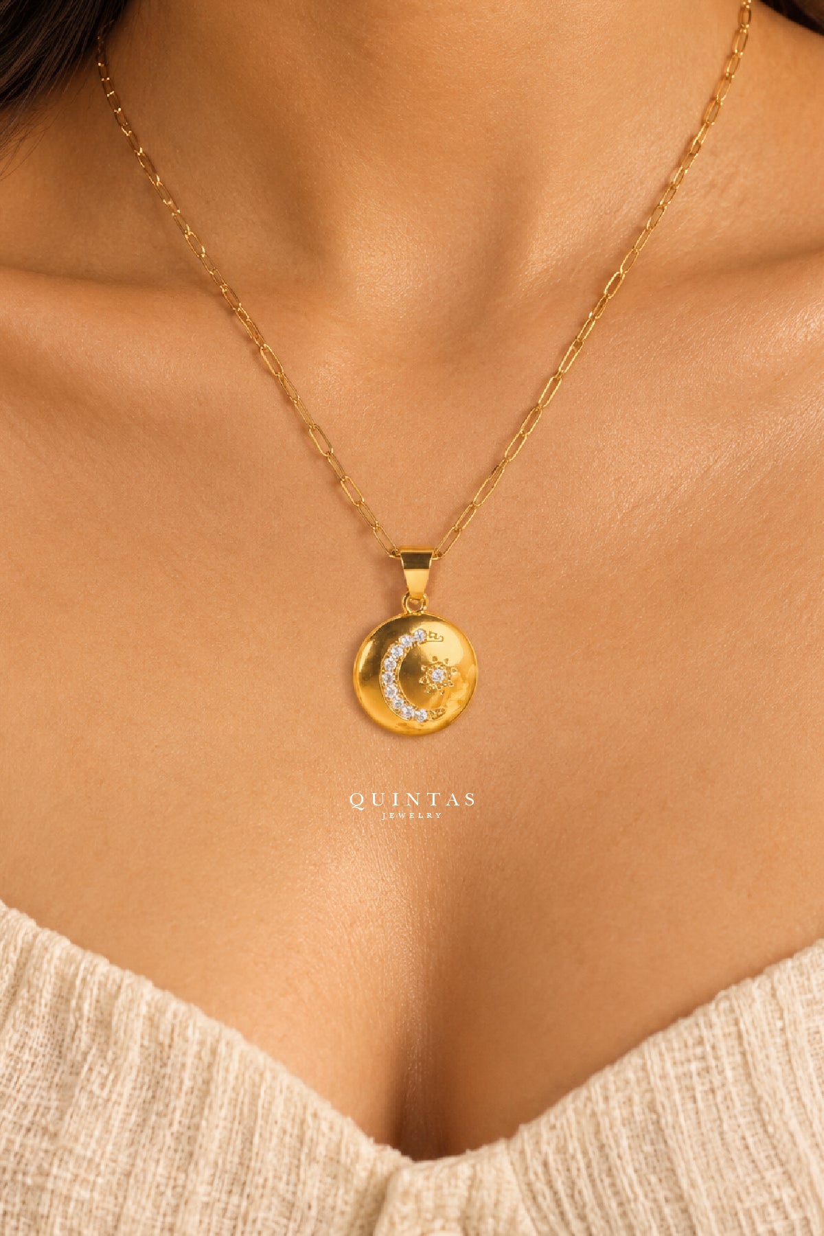 Guiding Star Medallion Necklace