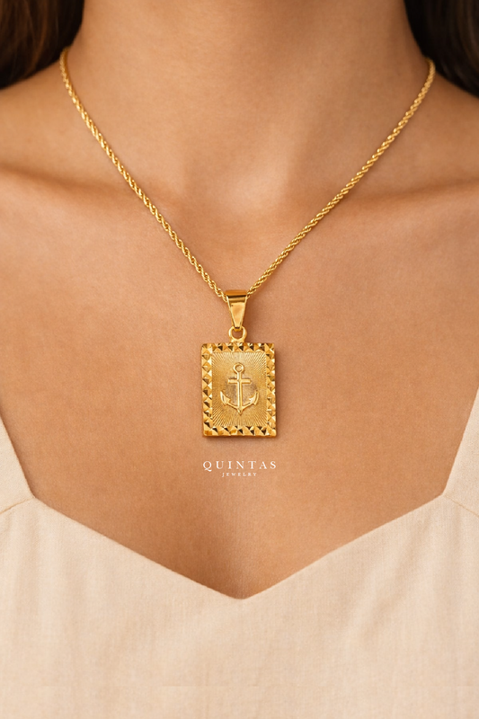 Anchor Rope Necklace