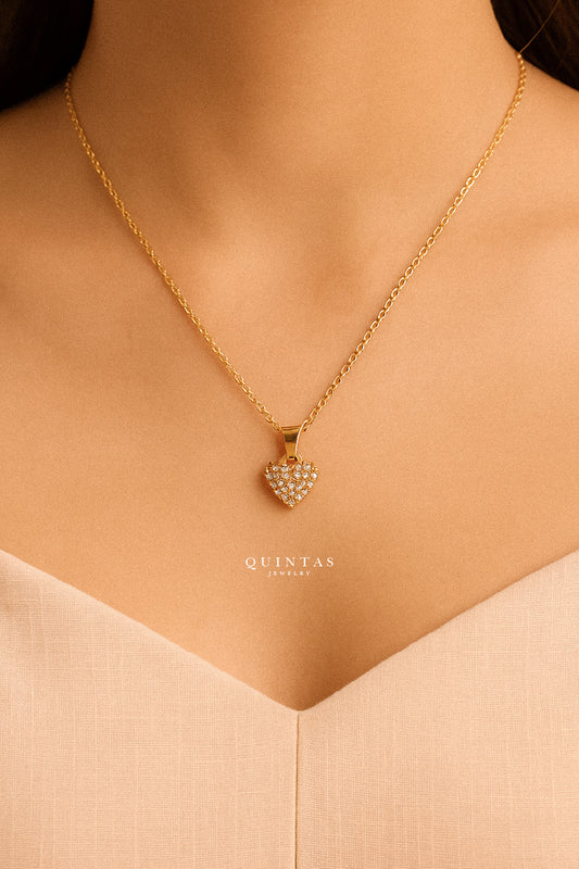 Zirconia Heart Necklace