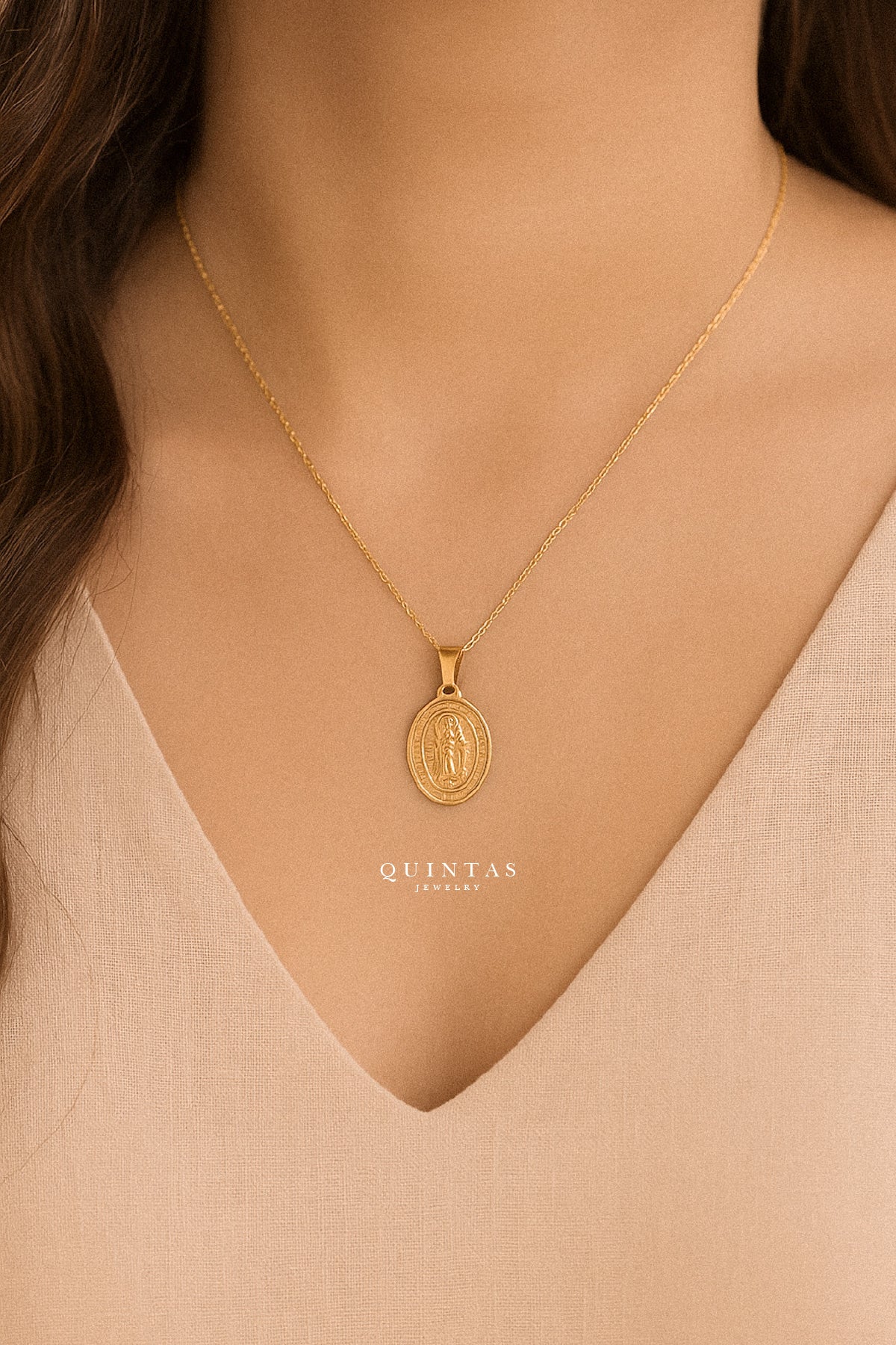 Guadalupe Medallion Necklace