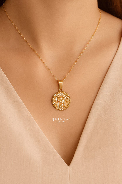 Mary Medallion Necklace