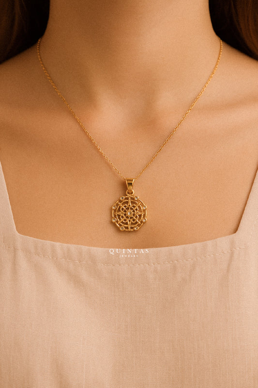 Amelia's Compass Necklace