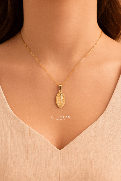 Mary Miraculous Medal Necklace
