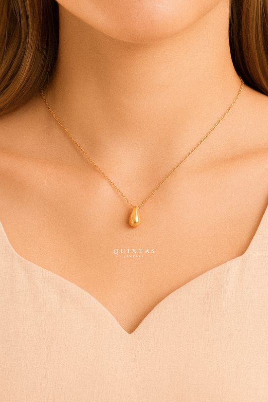 Golden Teardrop Necklace
