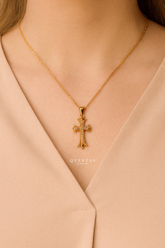 Majestic Diamond Cross Necklace