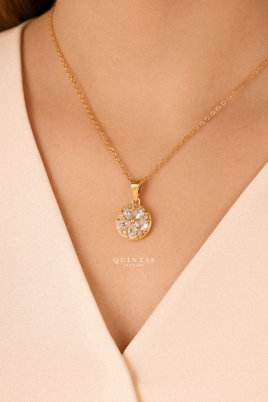 Glass Flower Necklace