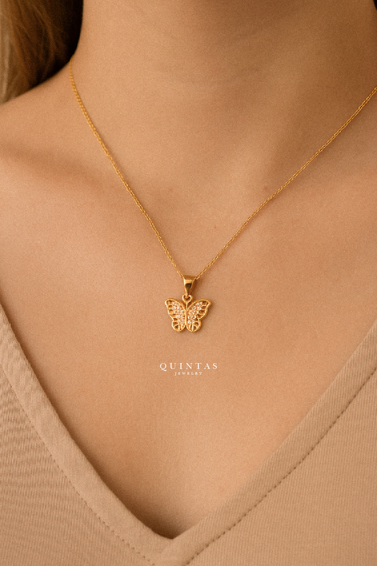 Aurora Butterfly Necklace