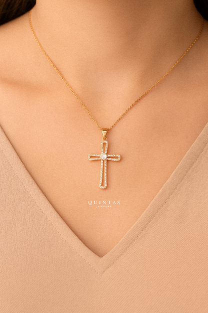Michael Majestic Diamond Cross Necklace