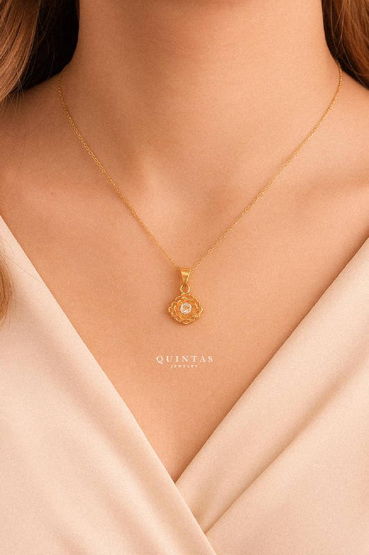Flower Diamond Necklace