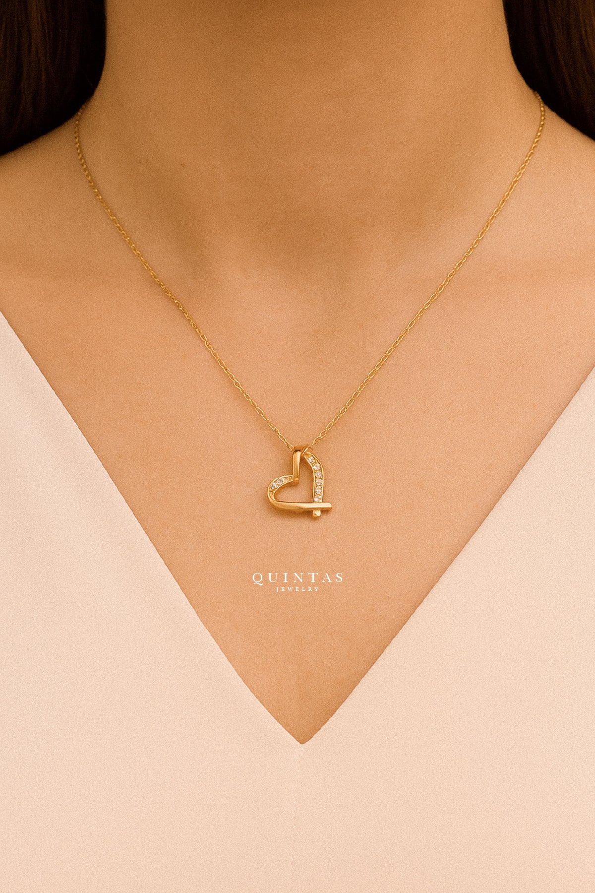Ava Timeless Heart Necklace