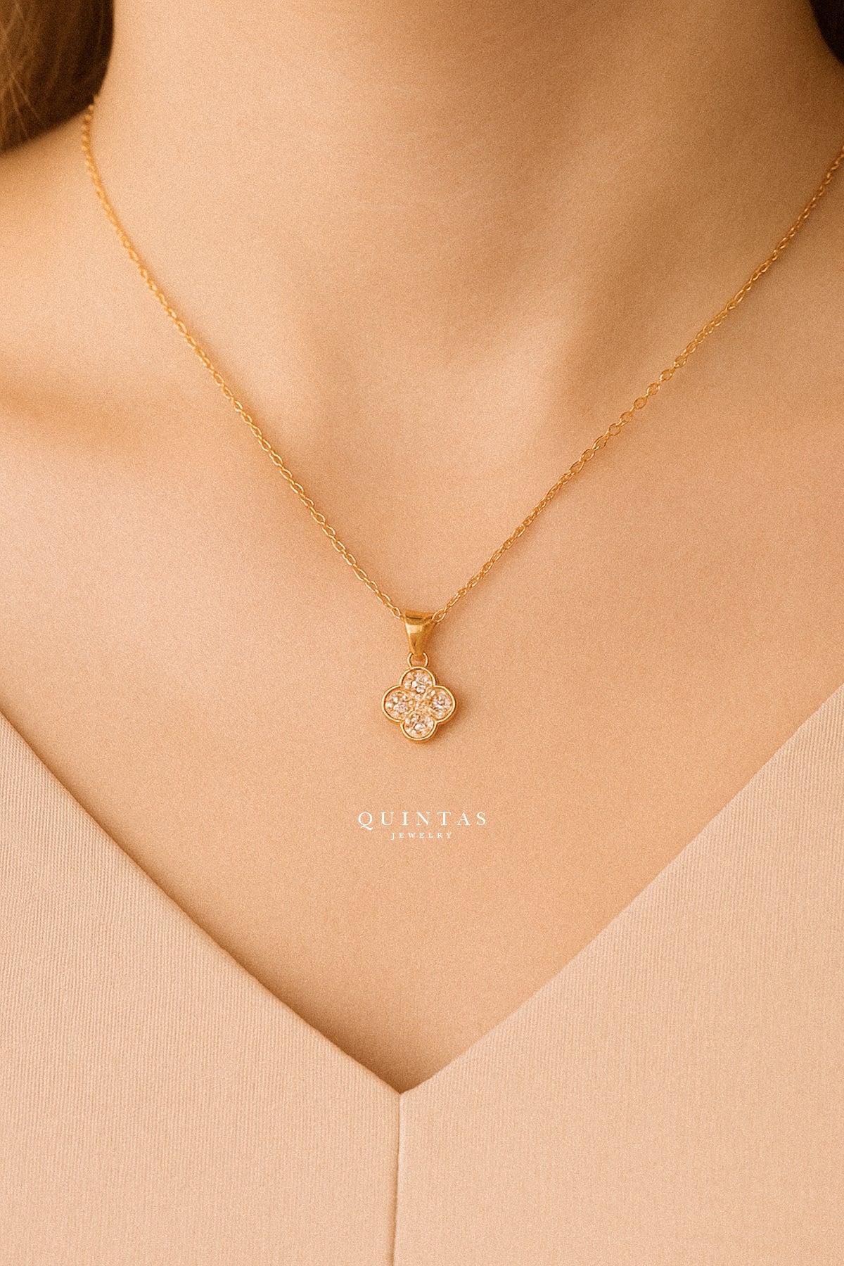Elle Clover Charm Necklace