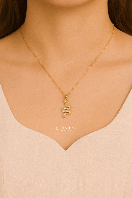 Golden Snake Necklace