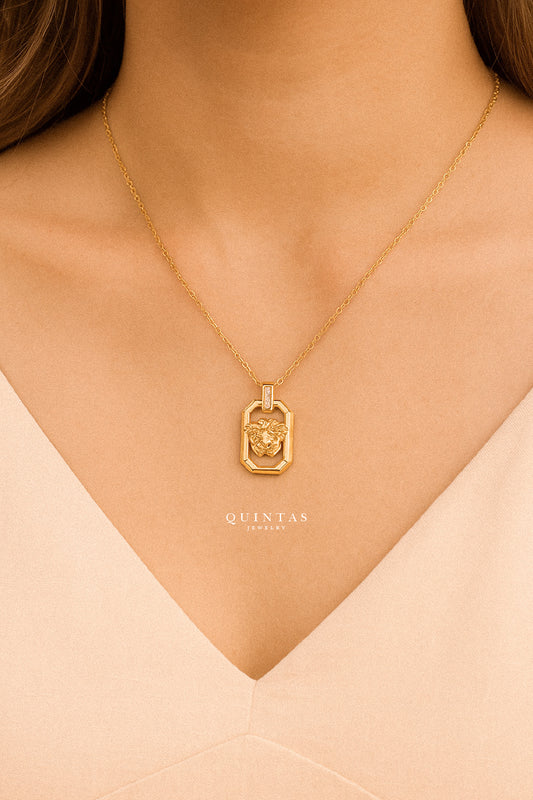 Luxe Medusa Charm Necklace