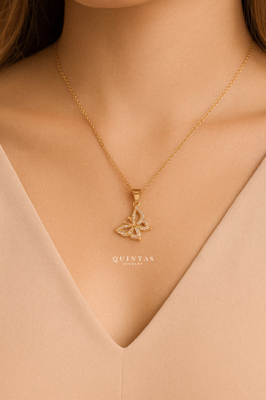 Iris Butterfly Necklace