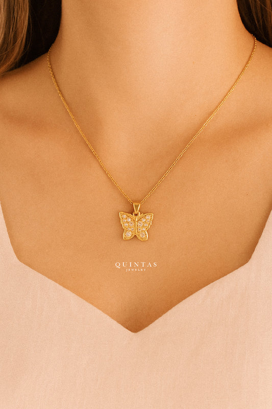 Emily Enchanted Butterfly Necklace