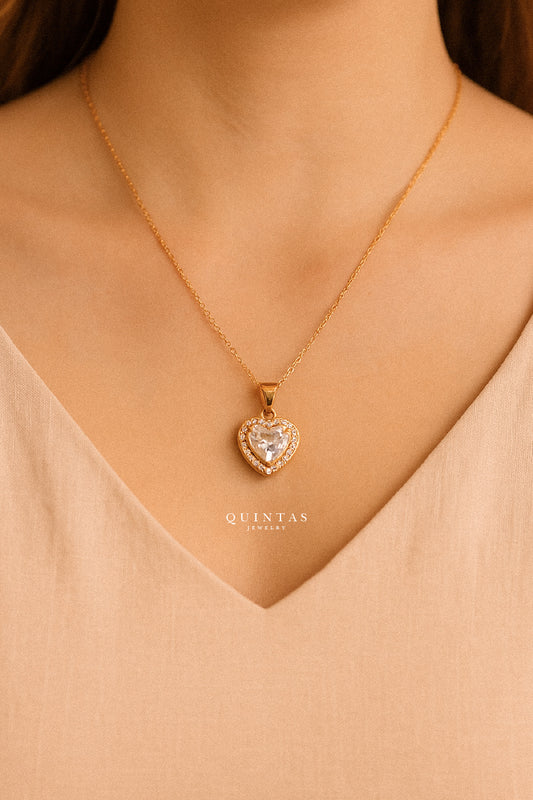 Blythe Diamond Heart Necklace