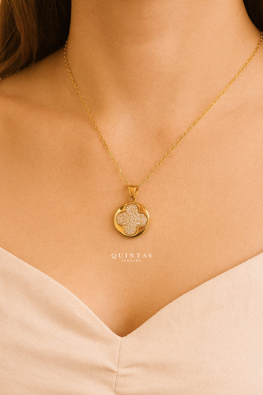 Golden Clover Necklace