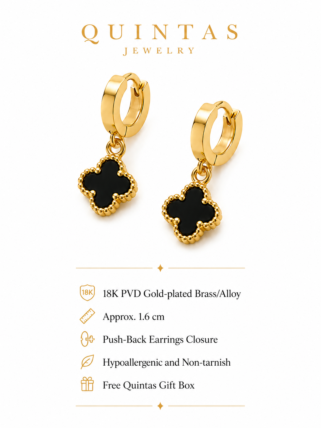 Clover Hoop Earrings