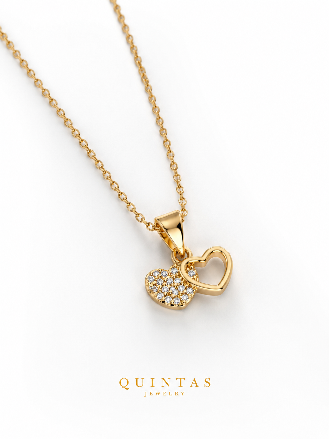 Amour Double Heart Necklace