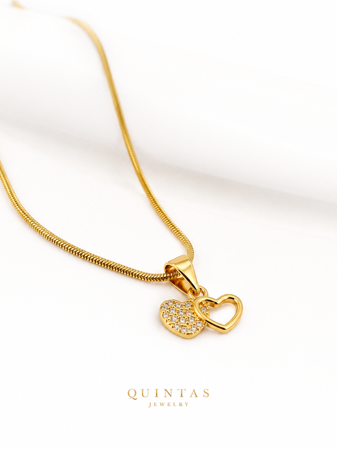 Amour Double Heart Necklace
