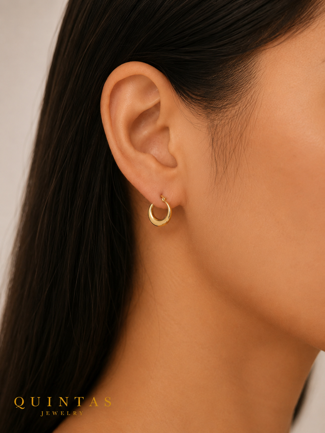 Mira Golden Hoop Earrings