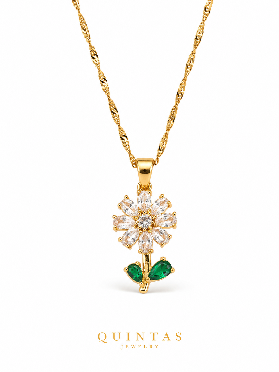 Verdelle Flower Necklace