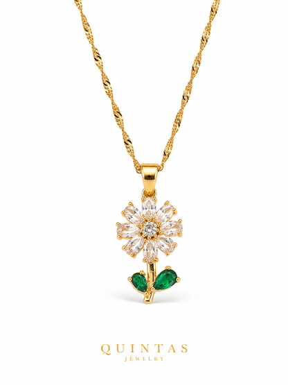 Verdelle Flower Necklace