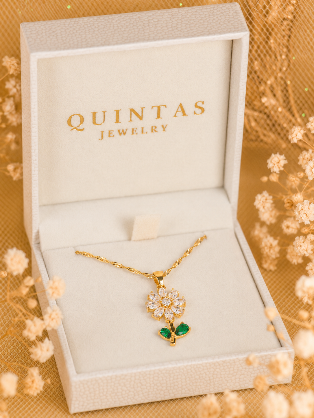 Verdelle Flower Necklace