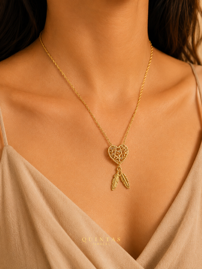 Heart Dreamcatcher Necklace