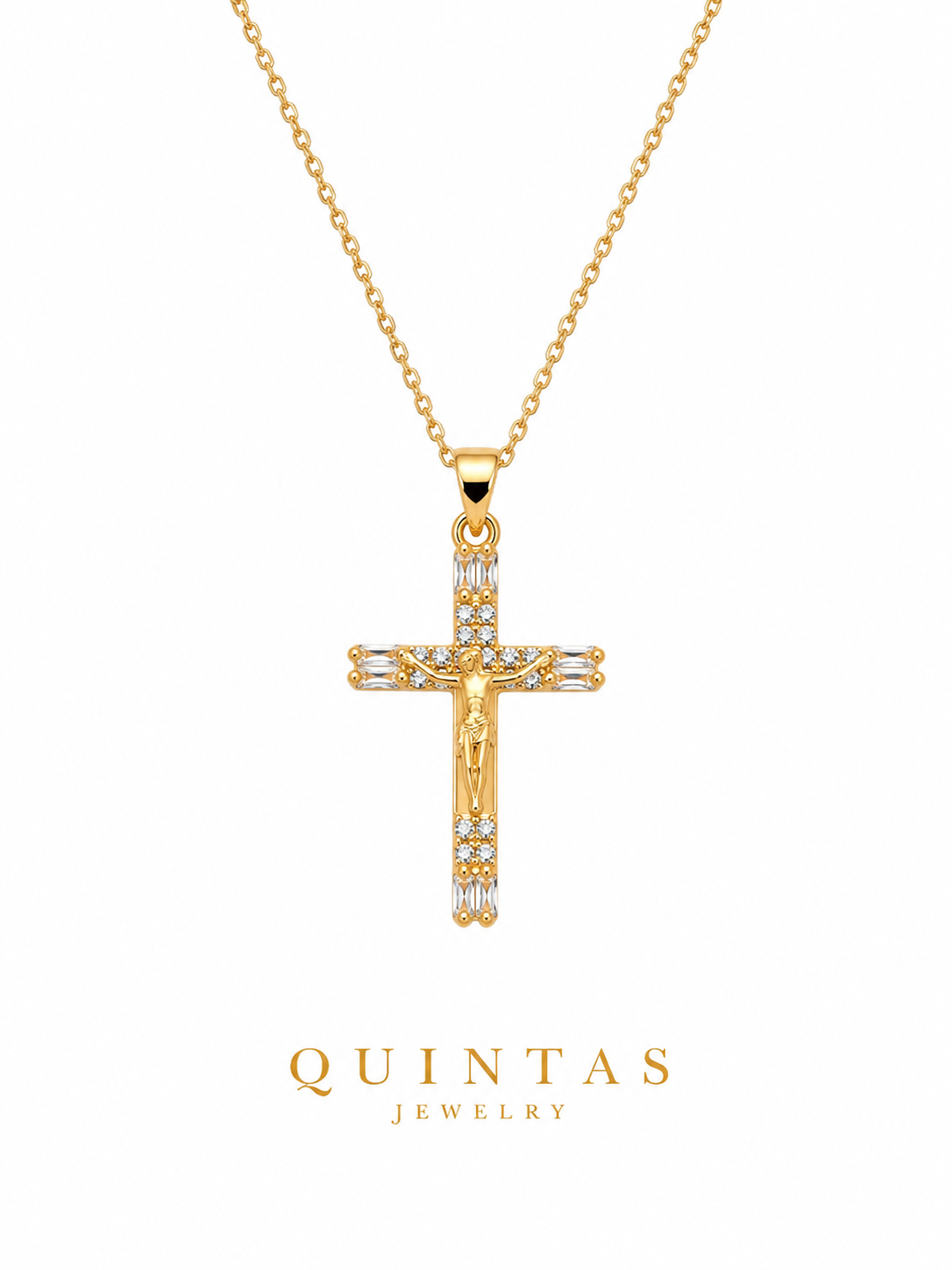 Veritas Crucifix Necklace