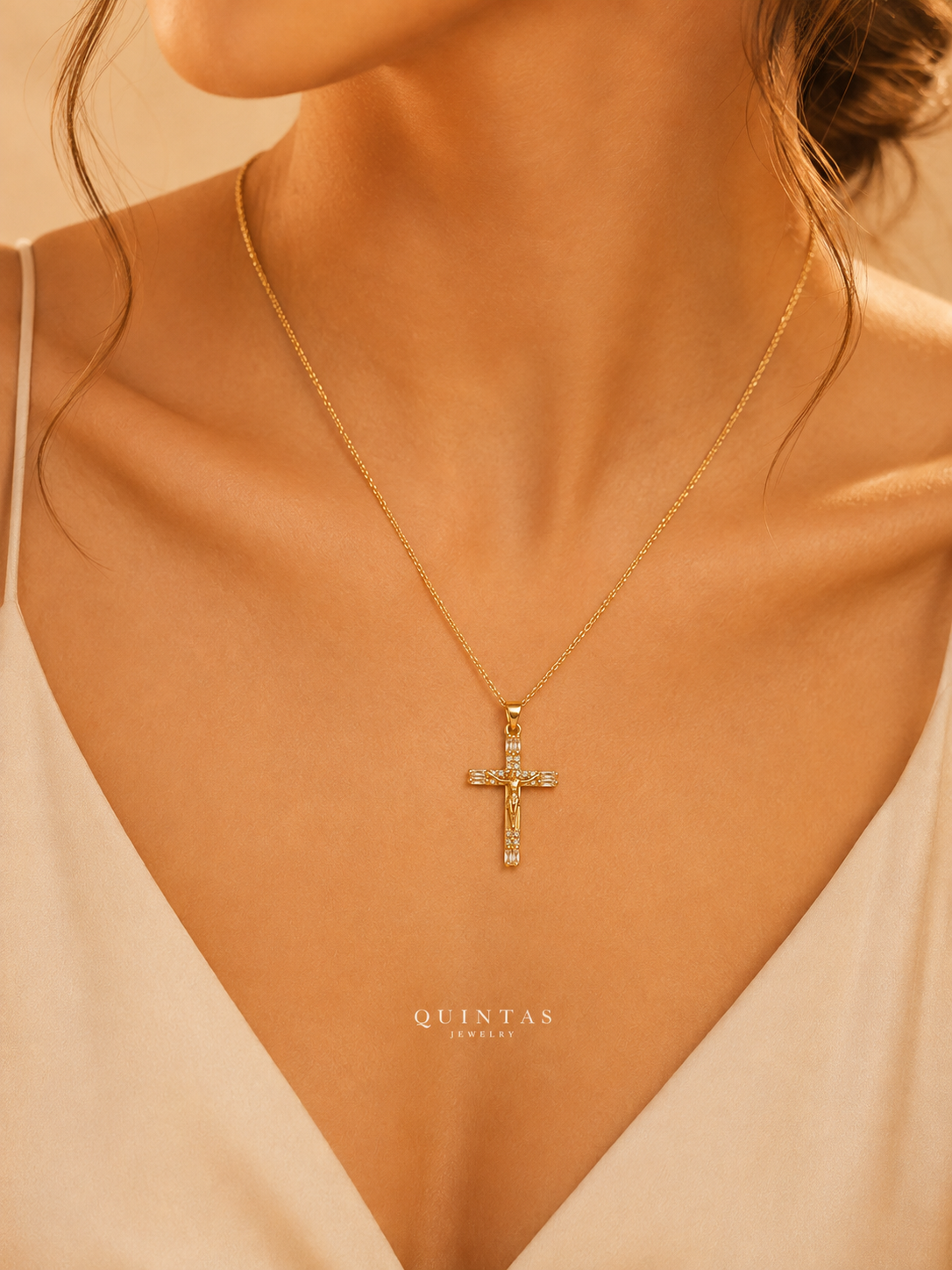 Veritas Crucifix Necklace