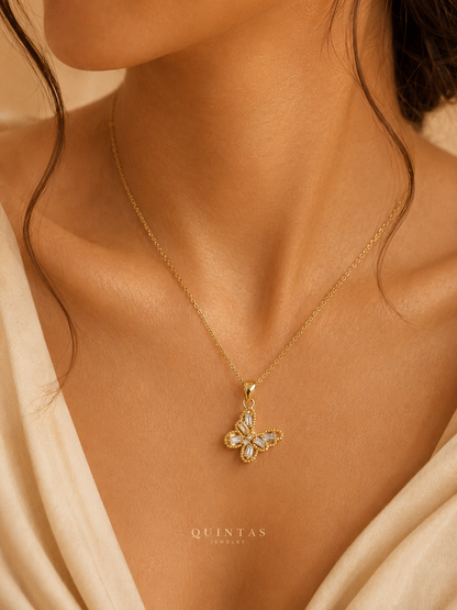 Amorette Butterfly Necklace