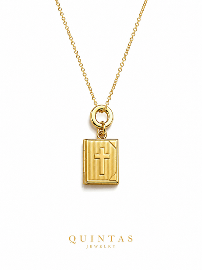 Sacred Book Locket Necklace