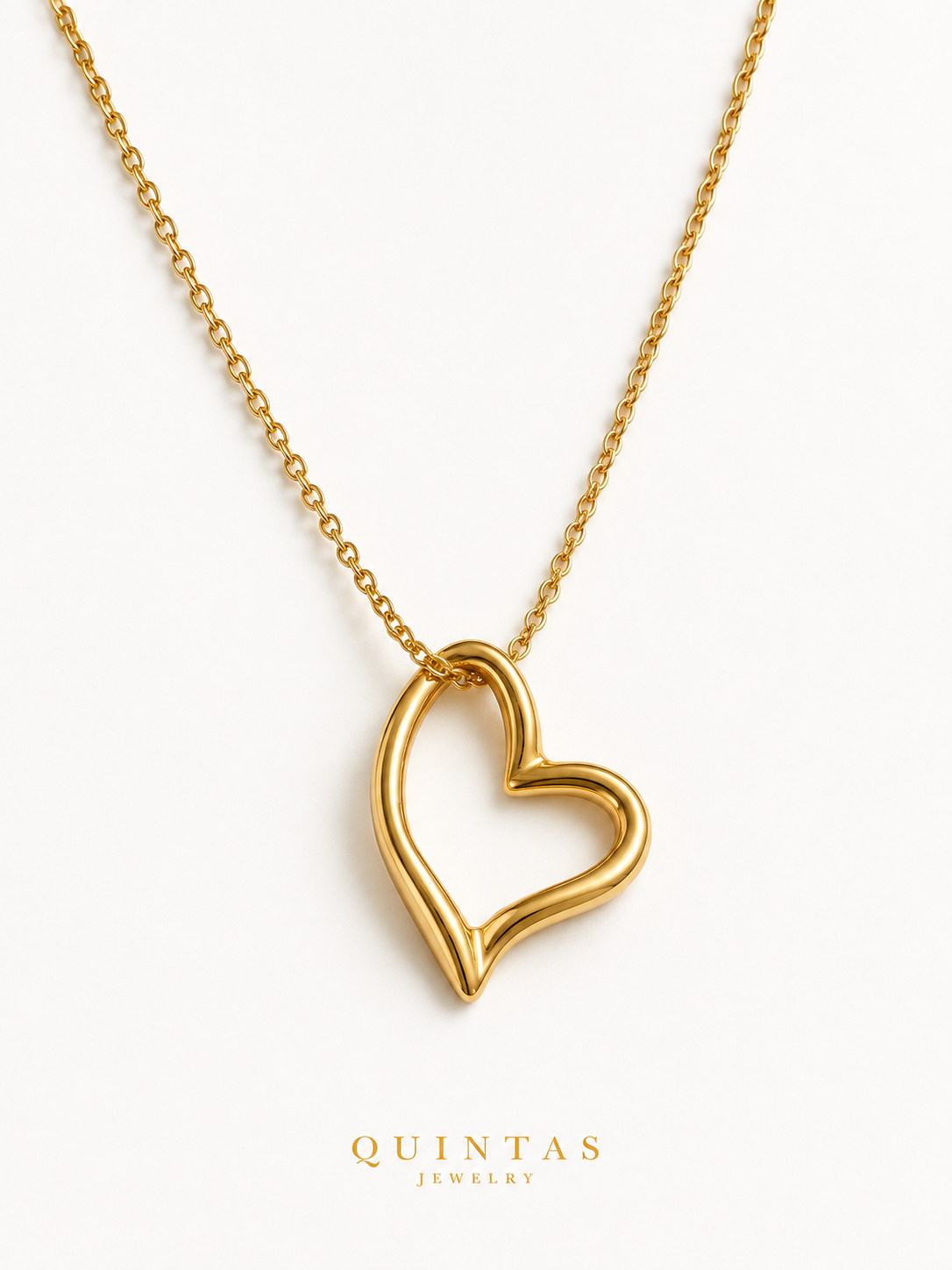 Claire Open Heart Necklace