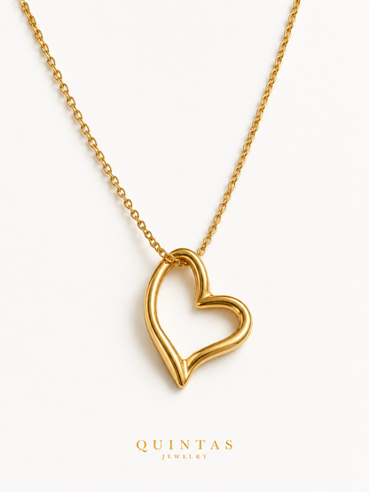 Claire Open Heart Necklace