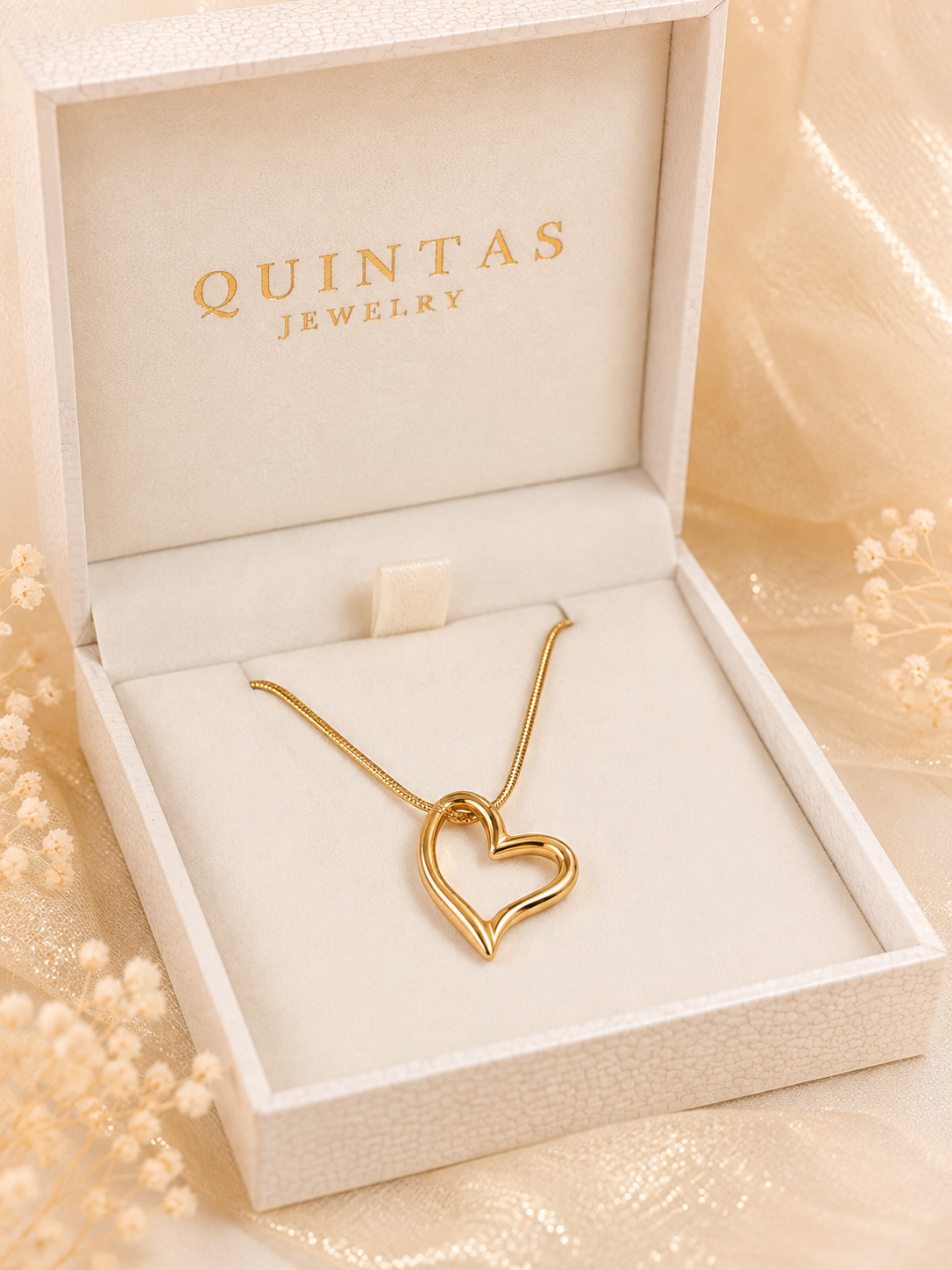 Claire Open Heart Necklace