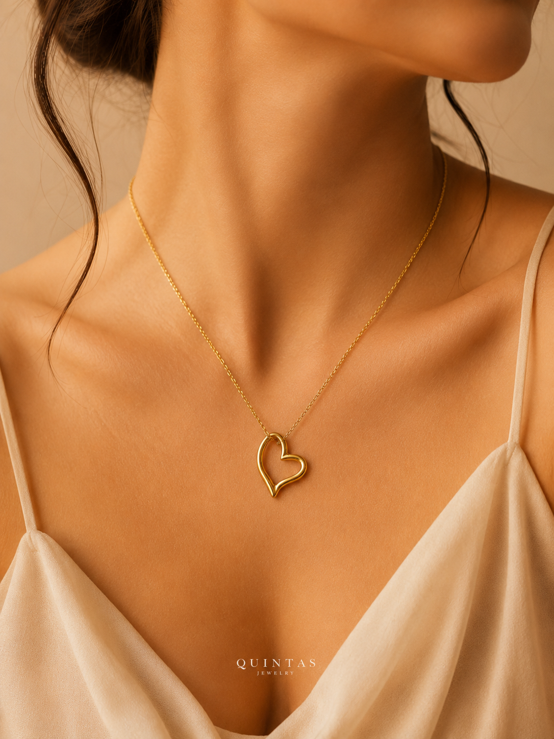 Claire Open Heart Necklace