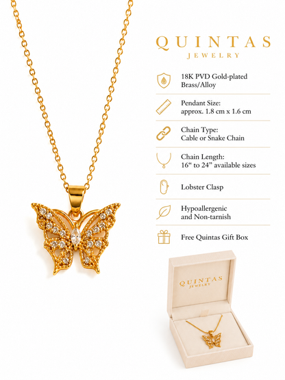 Mira Butterfly Necklace