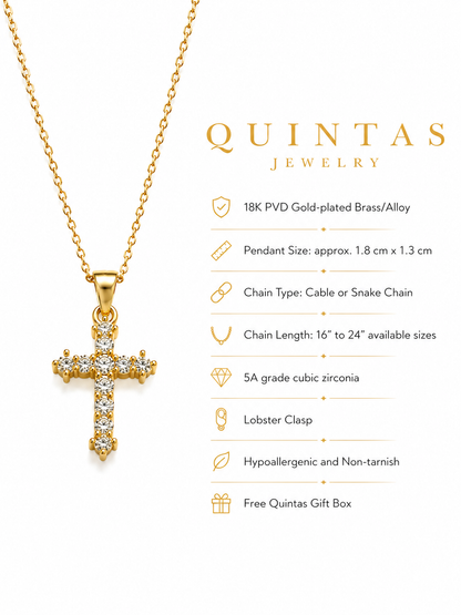 Lumiere Cross Necklace