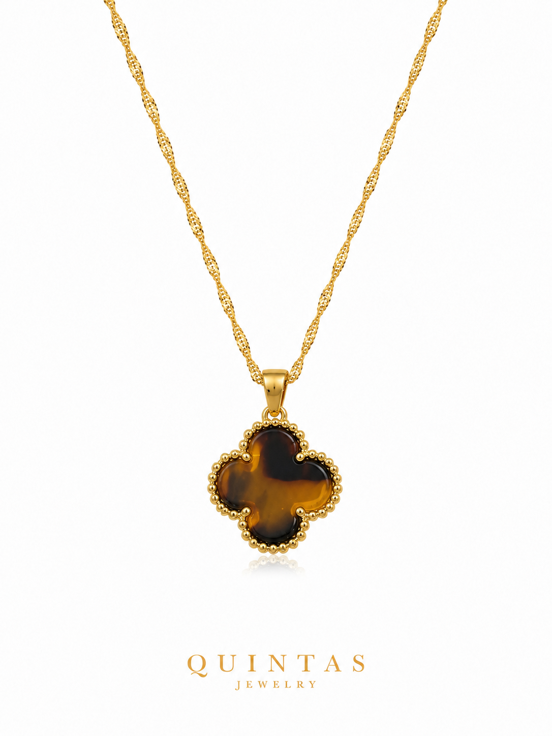 Auburn Clover Necklace