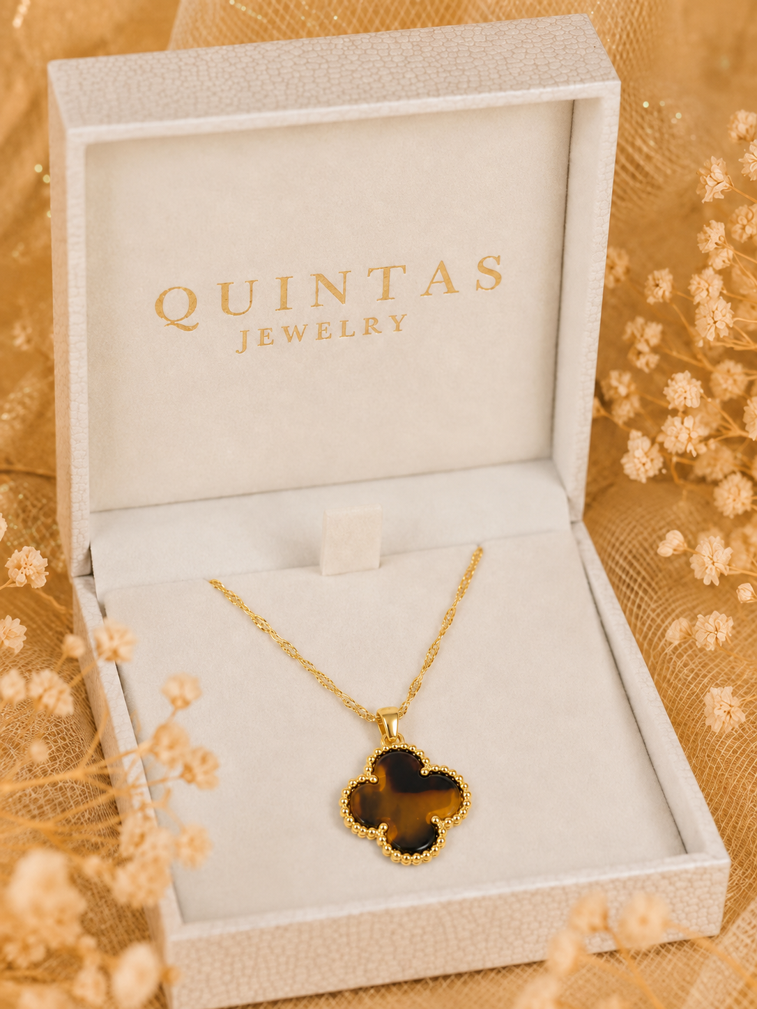 Auburn Clover Necklace
